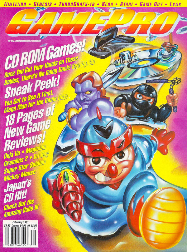 GamePro 019 (Feb 1991) CD ROM Games cover